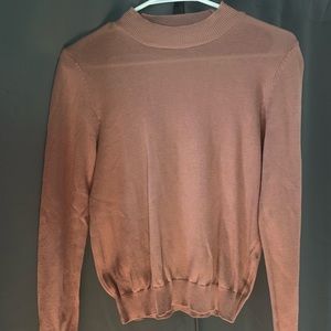 Mauve Mock neck sweater